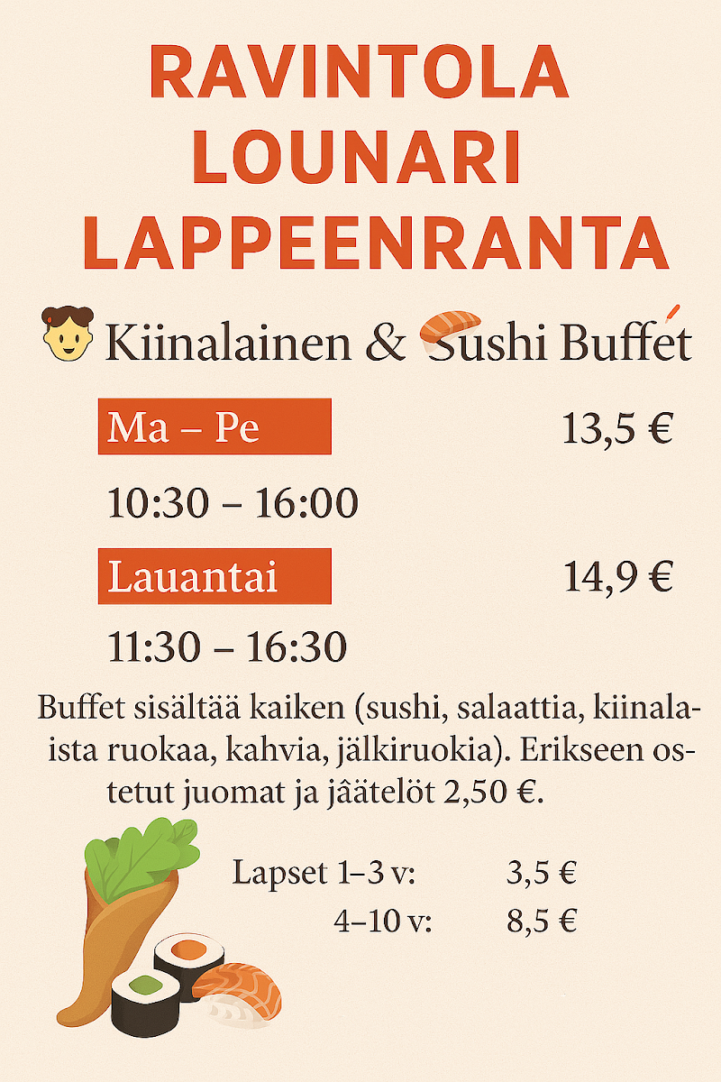 Menu Ravintola Lounari Lappeenranta-1
